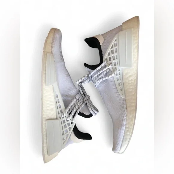 Adidas NMD HU Human Race Pharrell Williams GY0092 Men’s Size 9 Shoes Core White.